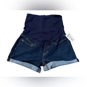 Levi Strauss‎ Signature Gold Women's 5” Denim Maternity Shorts, size Medium